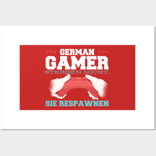 Gamer respawn German Posters and Art